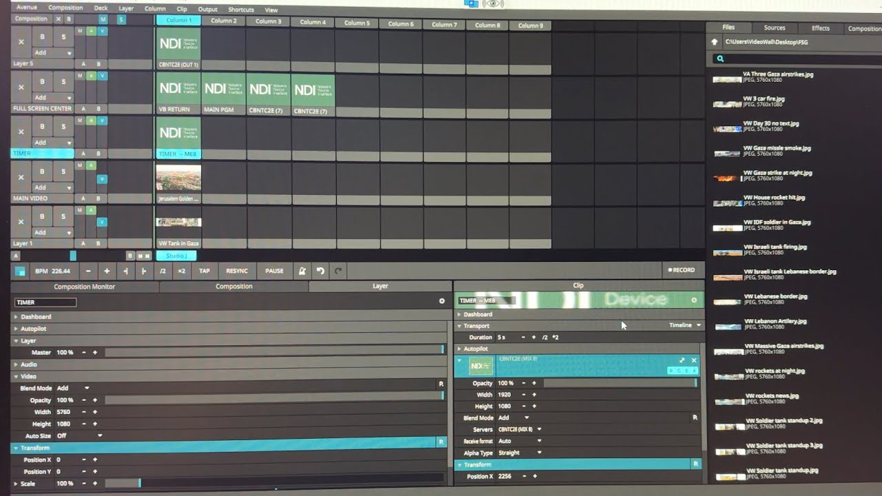 Video Wall Operation in Resolme