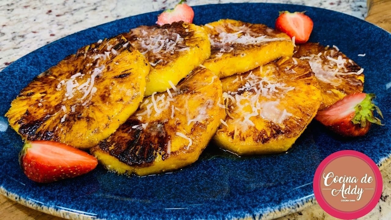Haz PIÑA de esta manera y pierde peso POSTRE SALUDABLE Sin horno y Sin harina, fácil|Cocina de Addy