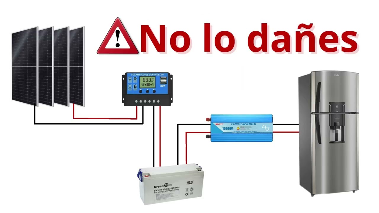 ⚠️No conectes paneles a tu refrigerador sin ver esto