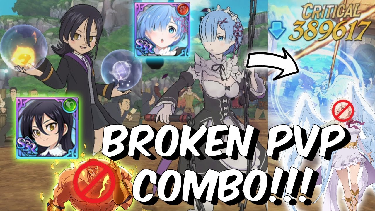BROKEN PVP Rem & Festival Merlin GOD BURST Combo BULLYS EVERYONE!!! - Seven Deadly Sins: Grand Cross