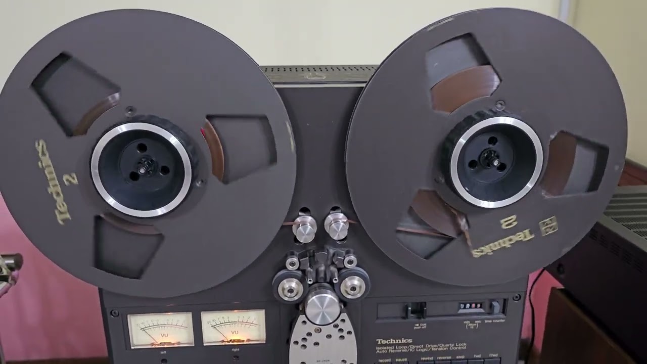 Technics RS-1700 Reel to Reel Operational Test Video