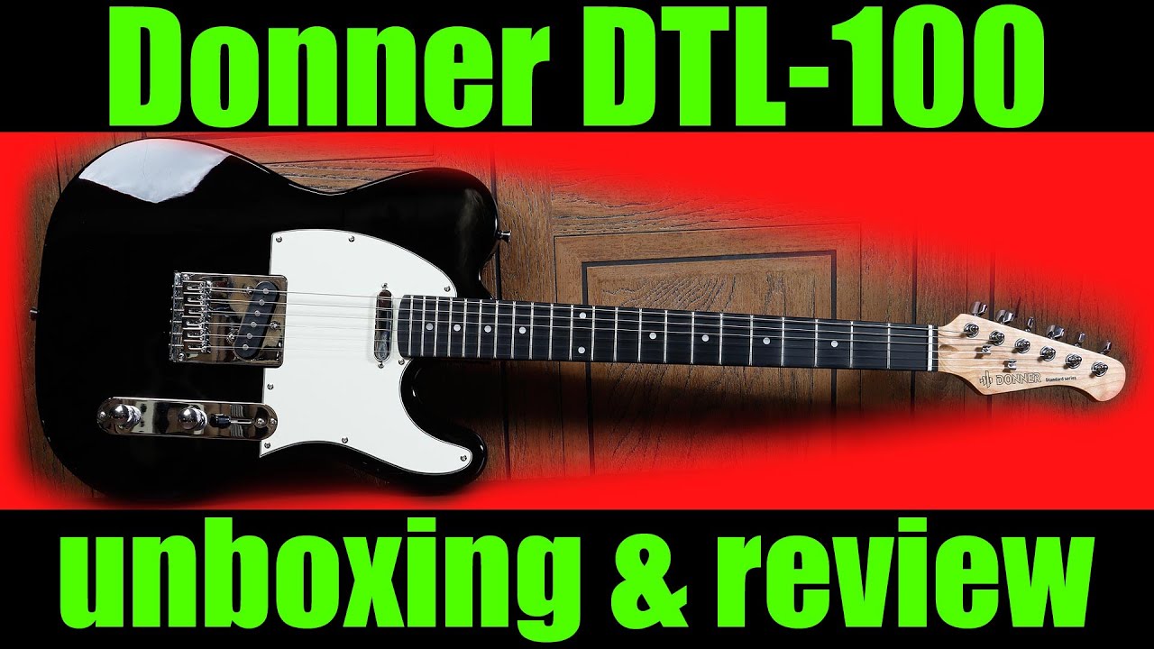 Donner DTL-100 electric guitar kit tests & review - telecaster or tele style electric guitar kit