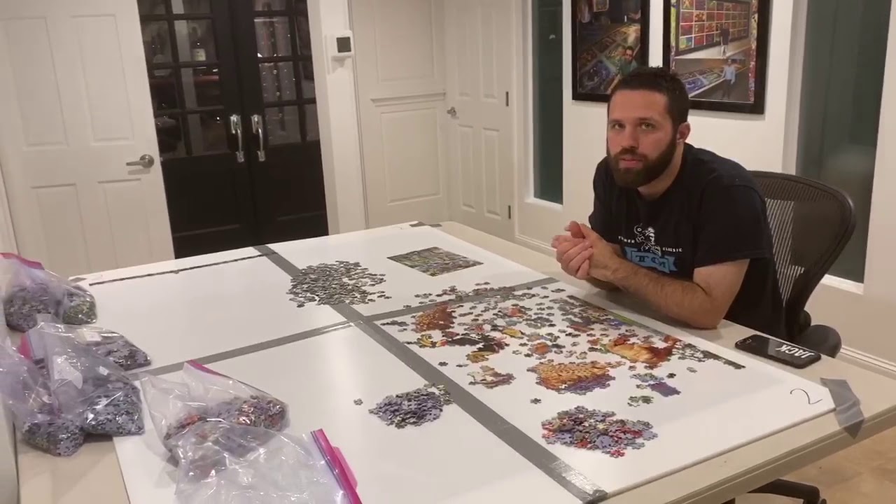 Jack Completes Giant Jigsaw Puzzles