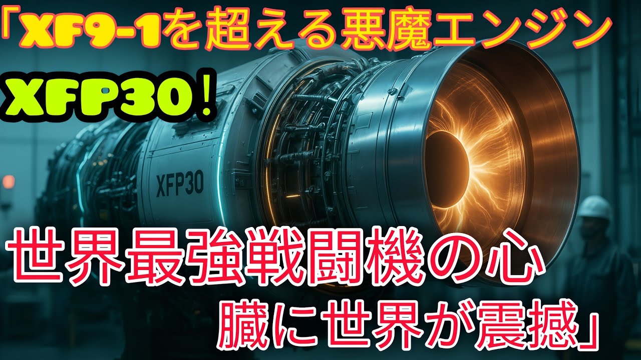 「XF9-1を超える悪魔エンジンXFP30！世界最強戦闘機の心臓に世界が震撼」