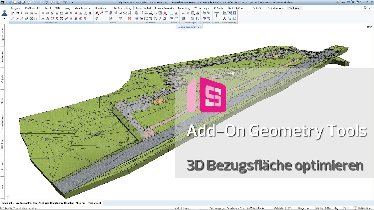 ALLPLAN Add-On Geometry Tools V2 - 3D- und Bezugsflächen optimieren