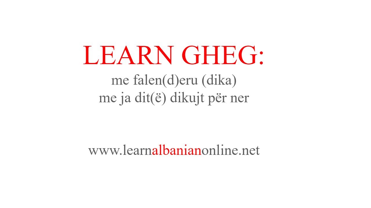 Learn GHEG: How to say THANK YOU?