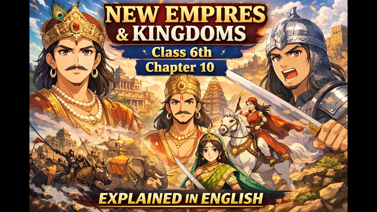 New Empires & Kingdoms 🔥 Class 6 History Chapter 10 | Full Explanation In English