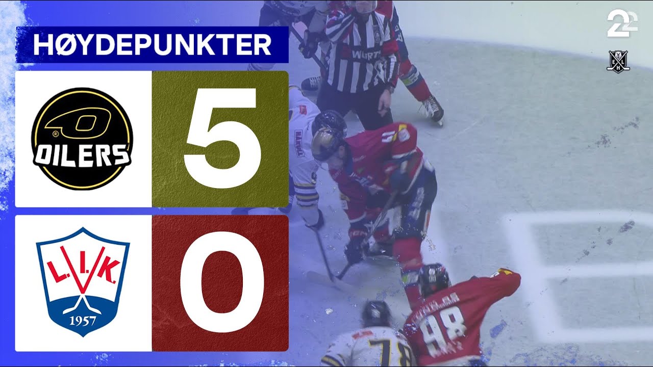 Stavanger Oilers 5 - 0 Lillehammer - Høydepunkter