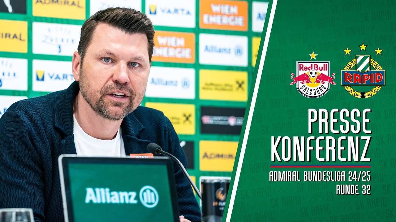 Pressekonferenz vor dem Spiel gegen Salzburg