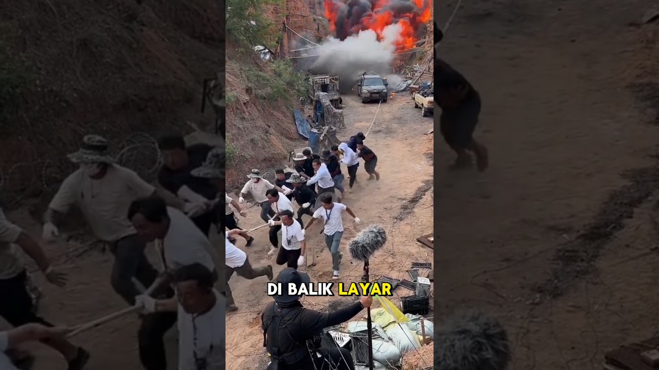 Dibalik Layar Pembuatan Film Perang Tentara #shortvideo #viral #unik #dibaliklayar #film