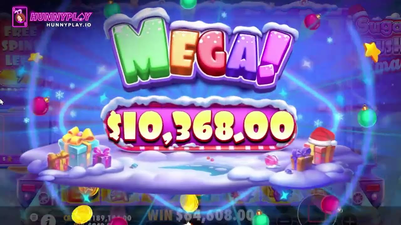 Pragmatic Play Sugar Rush Xmas Big Win | Slot Games | HunnyPlay
