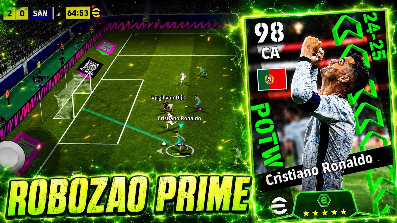 Esse C. RONALDO POTW ARTILHEIRO tá o PRIME No eFootball 2026 Mobile 