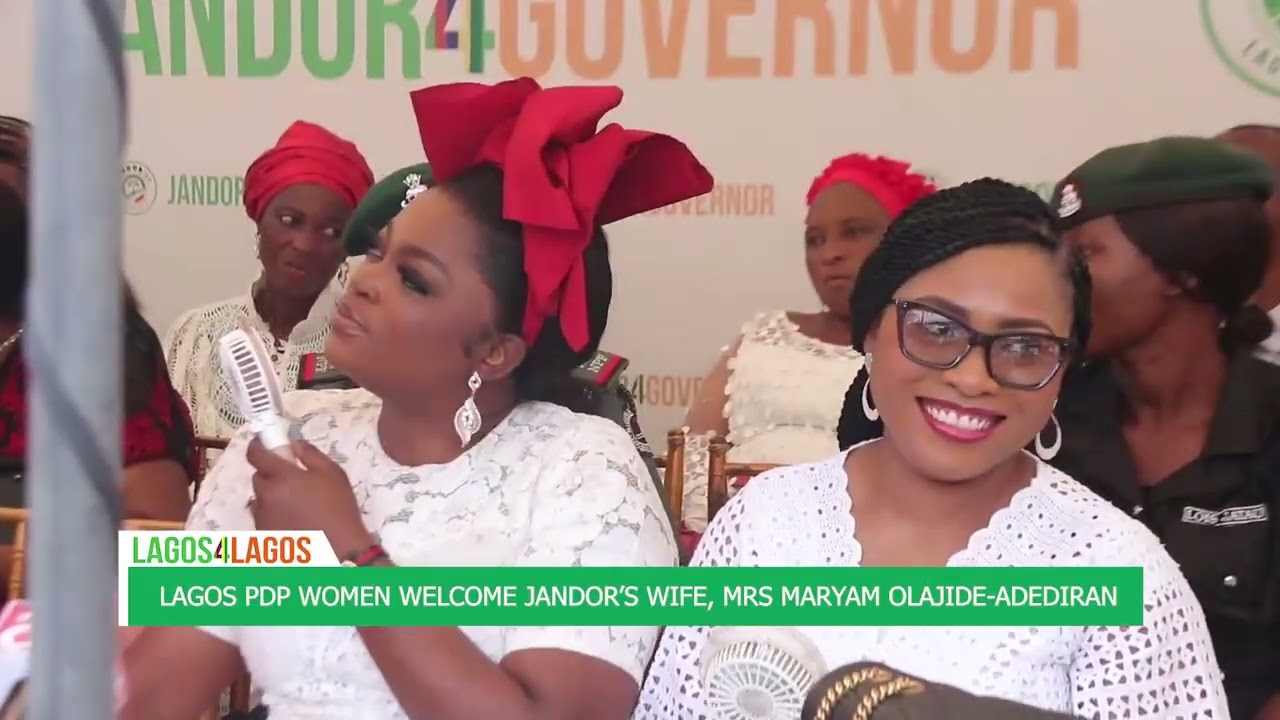 LAGOS PDP WOMEN WELCOME JANDOR'S WIFE, MRS MARYAM OLAJIDE ADEDIRAN