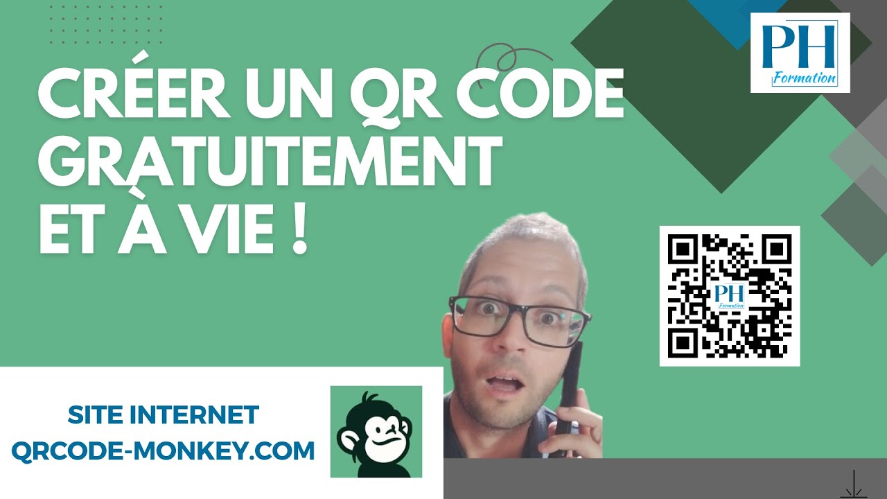 Cr&eacute;er un QR Code illimit&eacute; gratuitement - QRCode Monkey
