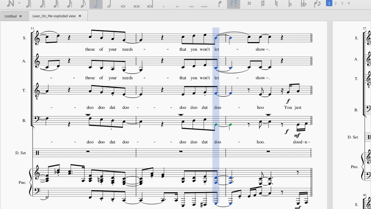 Lean On Me   Alto Rehearsal