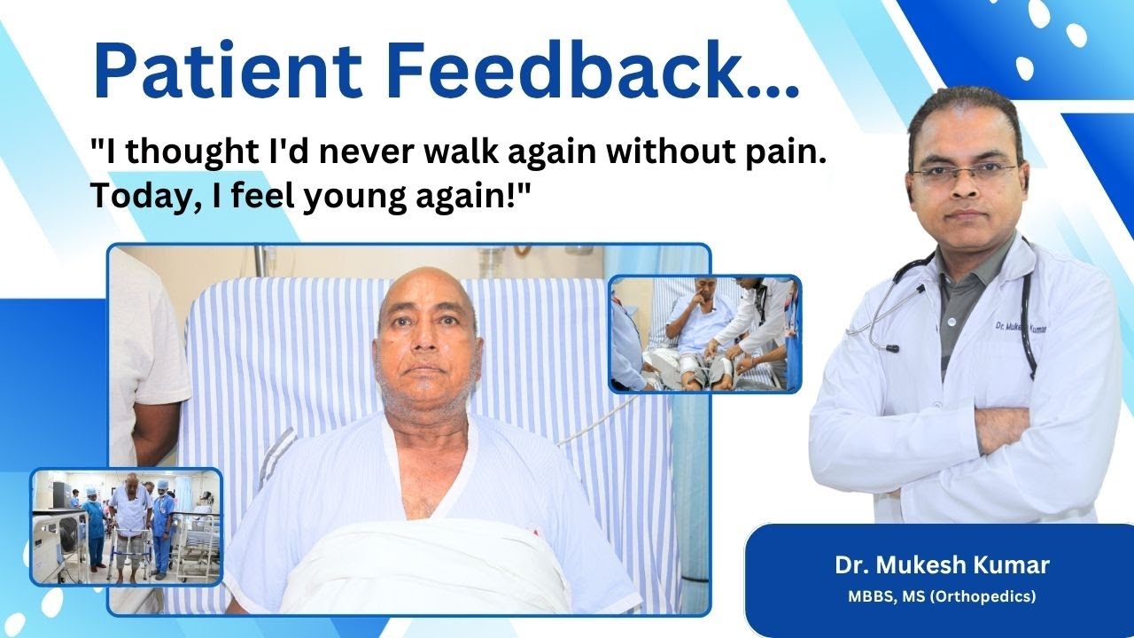 Just 3 days after surgery, he took confident steps on his own! Best Orthopedic hospital in Dhanbad