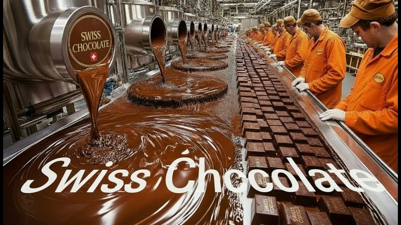 Inside Swiss Chocolate Factory :World's Most Expensive Chocolate Making (Full Process)