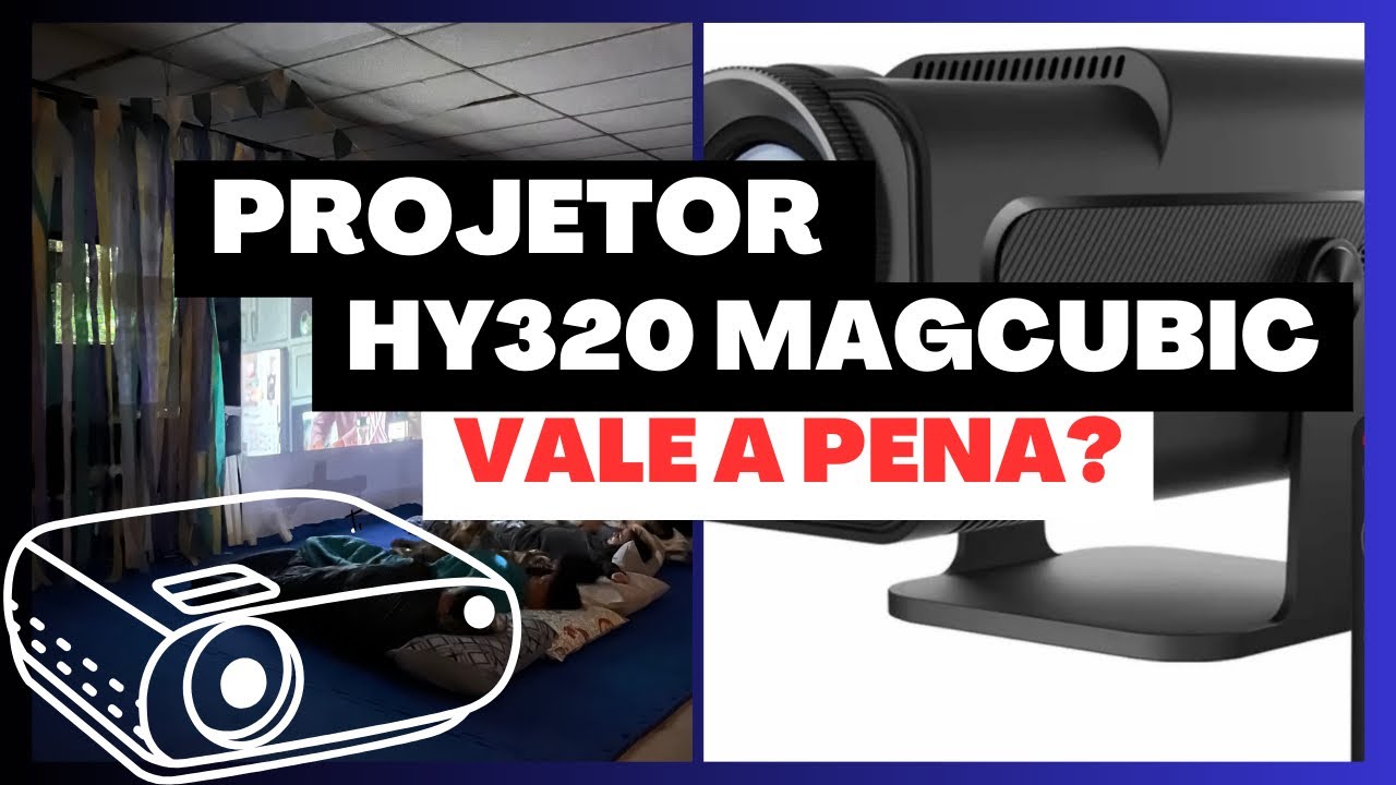 PROJETOR HY320 MAGCUBIC / SERÁ QUE É BOM MESMO? TESTEI e…