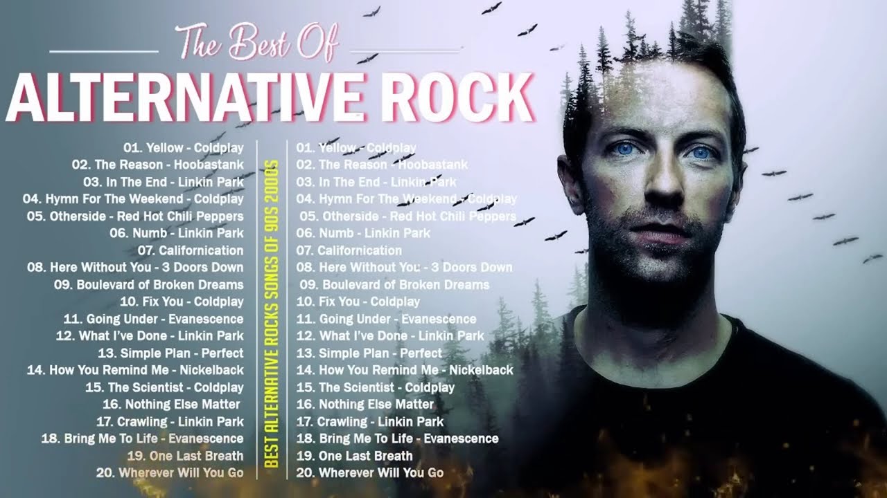 Linkin Park, Nickelback, Metallica, Daughtry, Green Day, CreedAlternative Rock 90s 2000s Collection