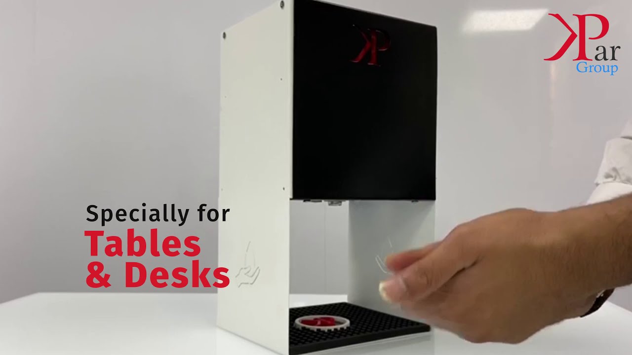 Kpar touchless hand sanitizer dispenser for tables and desks | Kpar Led Private Limited