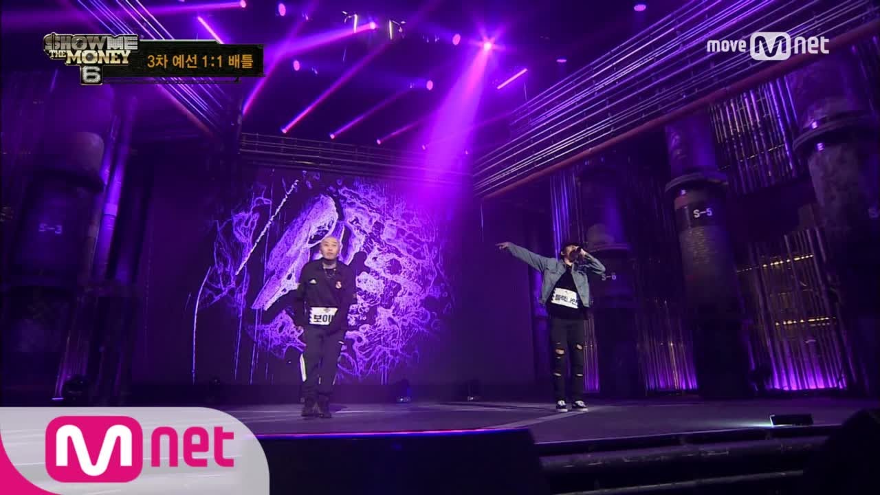 show me the money6 [3회/단독] 프로듀서군단 단체 멘붕! 보이비 vs 블랙나인 @ 3차 예선 170714 EP.3