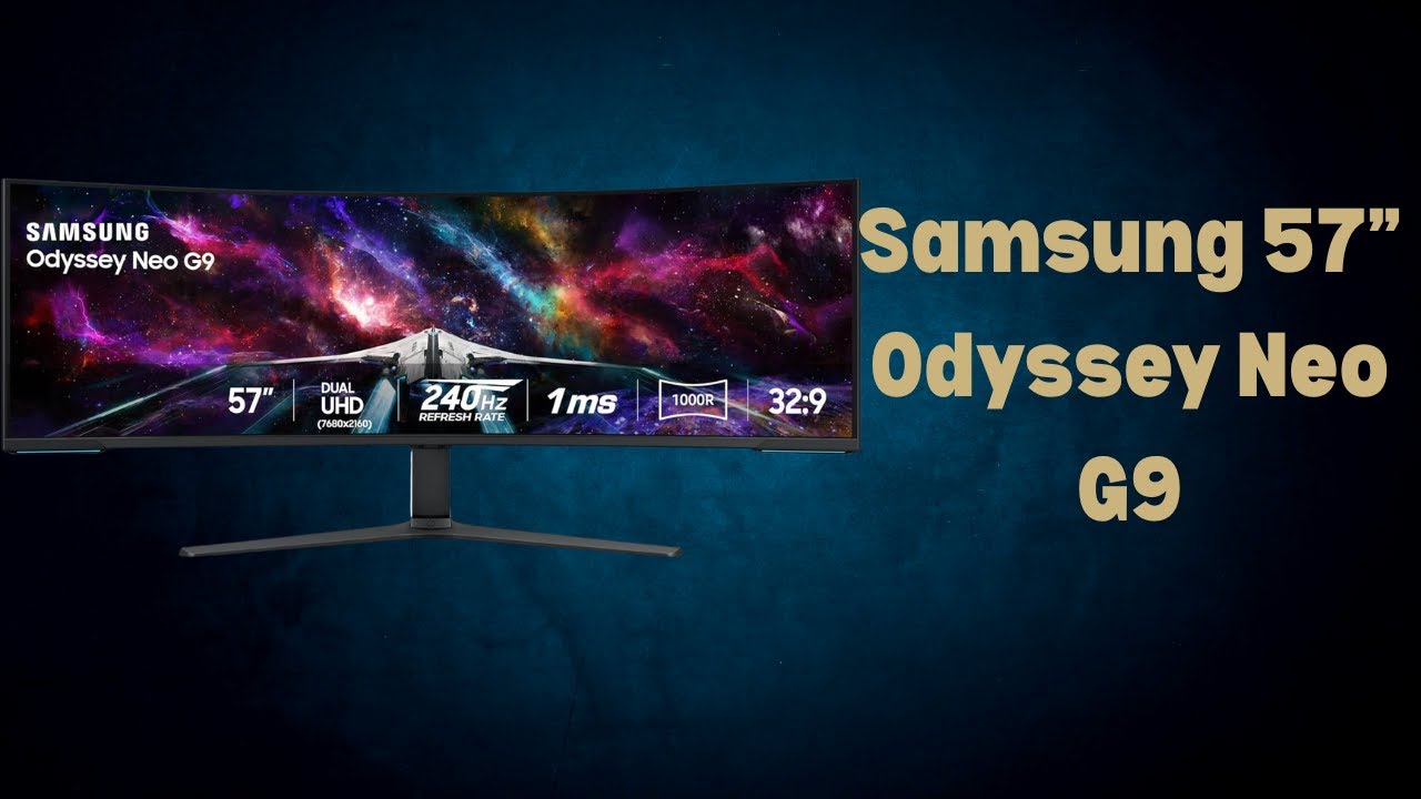 Ultimate Ultra-Wide Gaming Setup 57” Dual 4K | 240Hz, 1ms, DP 2.1 | Samsung Odyssey Neo G9