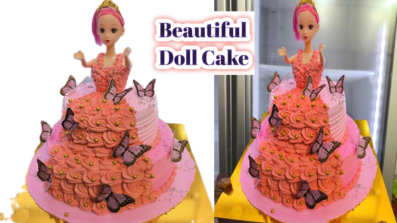 Barbie Doll Cake | Two Step Doll Cake Design | Whipped Cream Doll Cake | Deep Nath Cake chef
