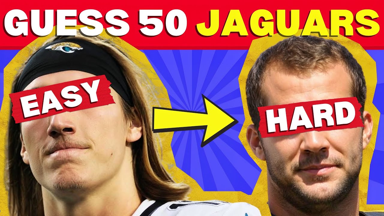 Can You Guess 50 Jacksonville Jaguars? Easy to Impossible 🏈🏆
