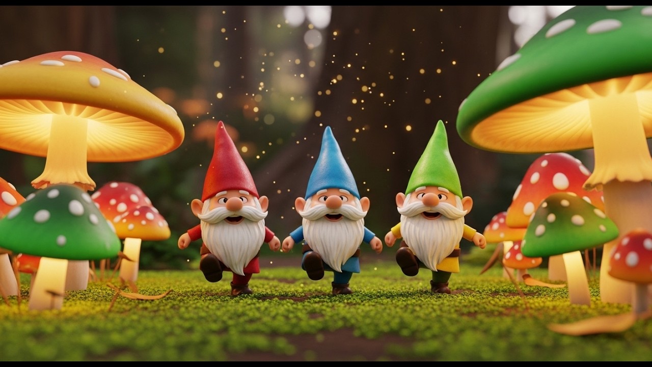 Little Gnome Mushroom Dance | Fun Kids Song | Preschool Sing Along