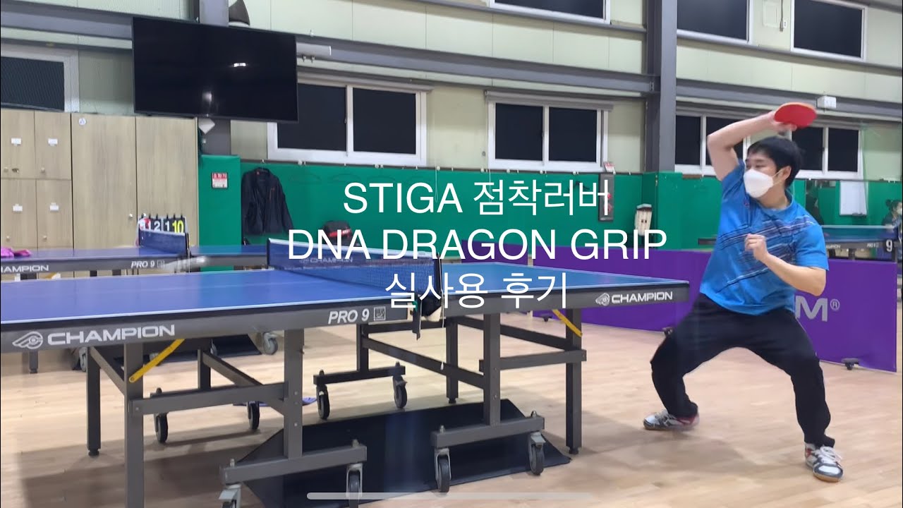 탁구 러버 STIGA DNA DRAGON GRIP REVIEW 실사용 후기
