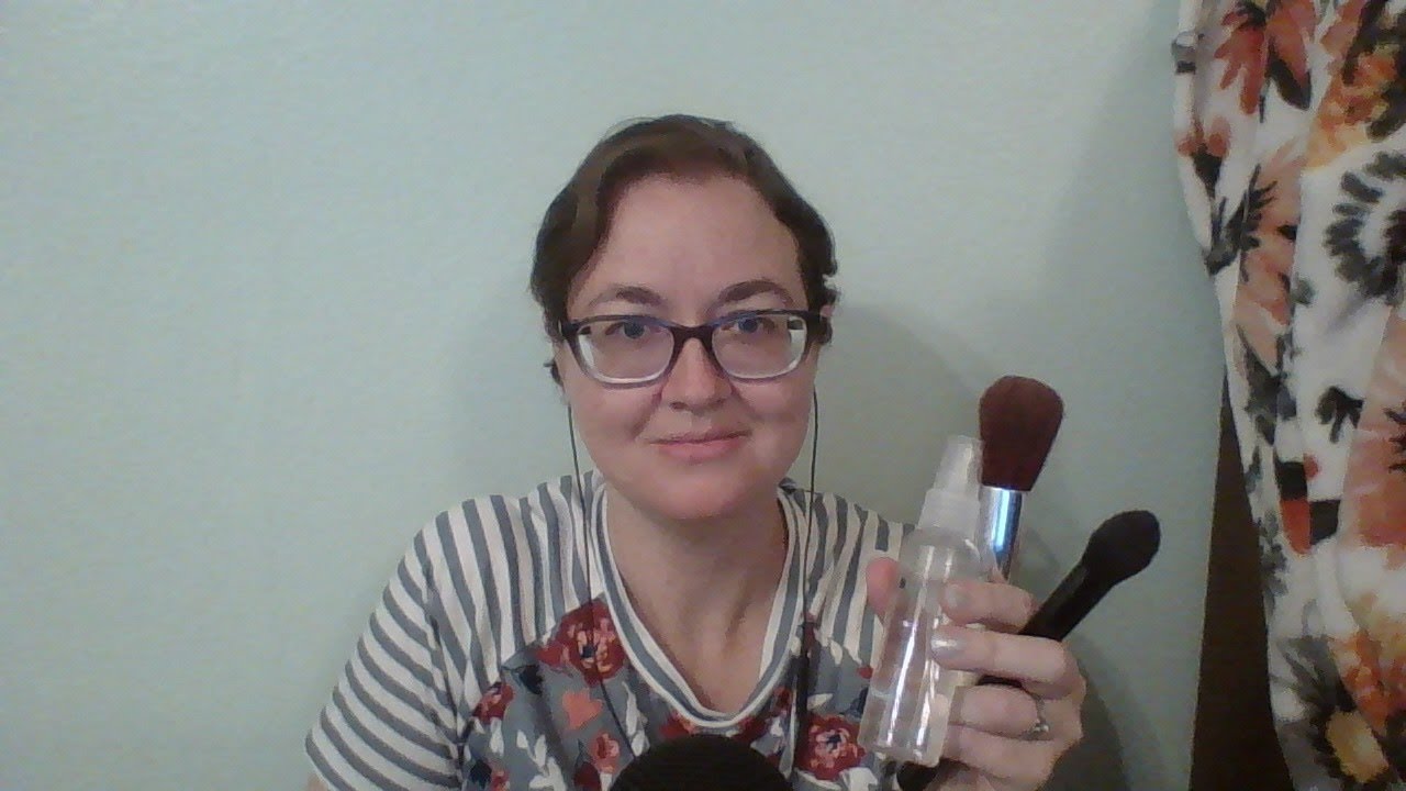 ASMR random triggers - scissors, brushing, spray bottle, tapping - soft spoken