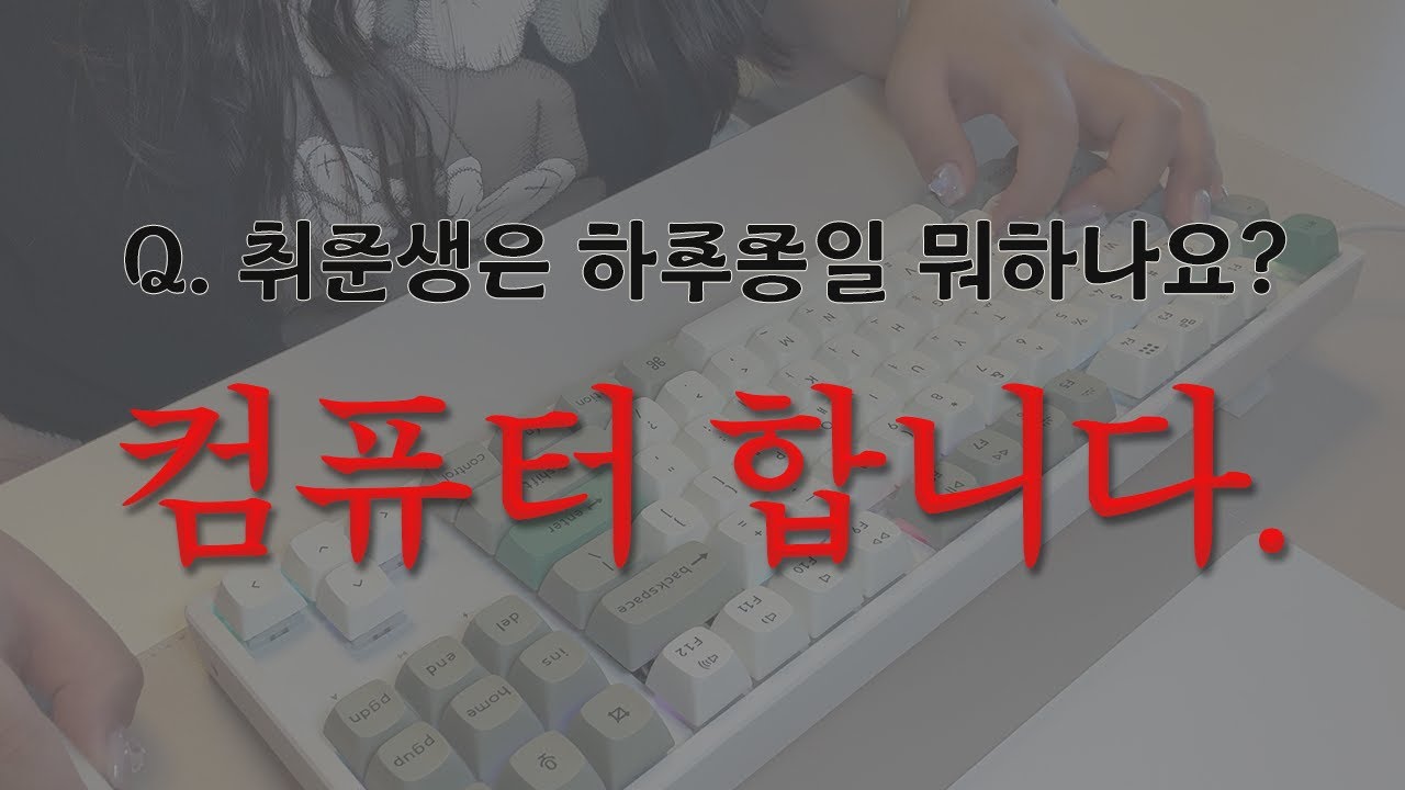 나만 하루종일 컴퓨터 하는 거 아니지? | 취준생의 하루🕰️