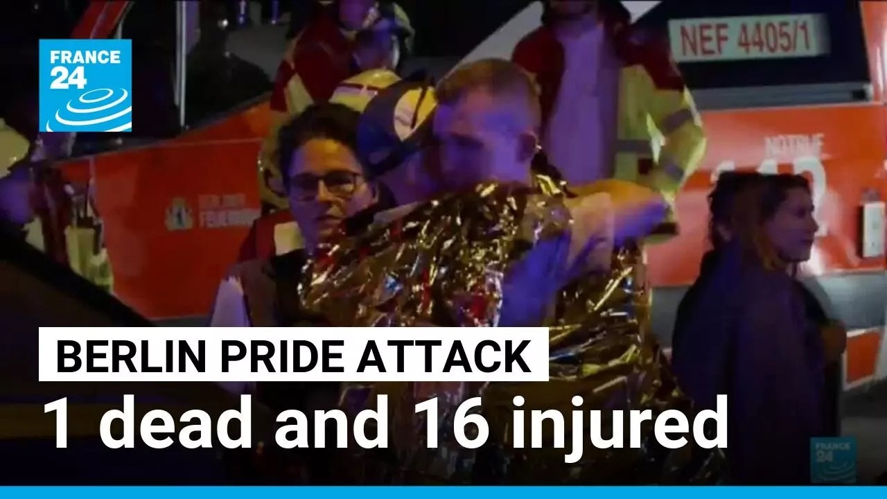 German police hunt suspect in Berlin Pride attack: 1 dead and 16 injured &bull; FRANCE 24 English