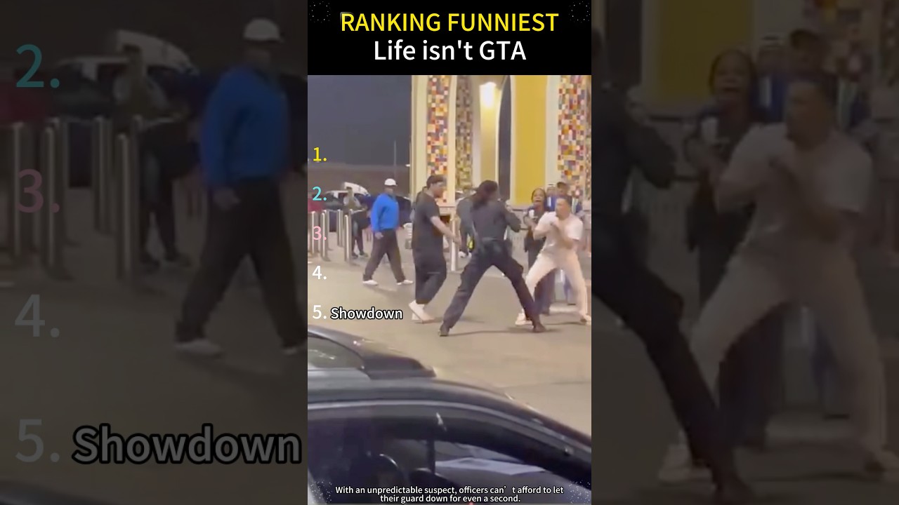 Смешные моменты с копами🤣 Братан, реальность &mdash; это не GTA😎#смешноевидео #фейл #копы #полиция