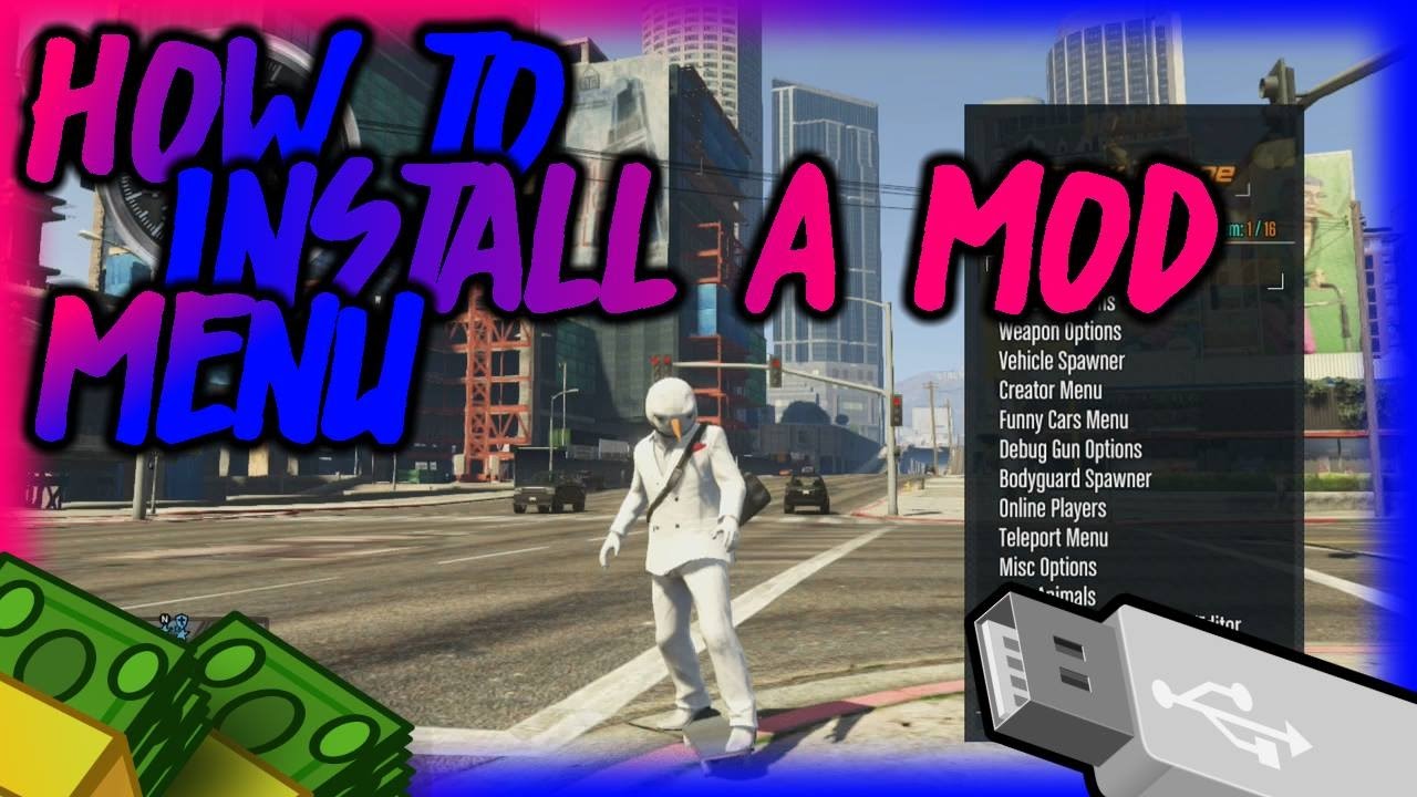 КАК УСТАНОВИТЬ МОД-МЕНЮ GTA 5 С ПОМОЩЬЮ USB!