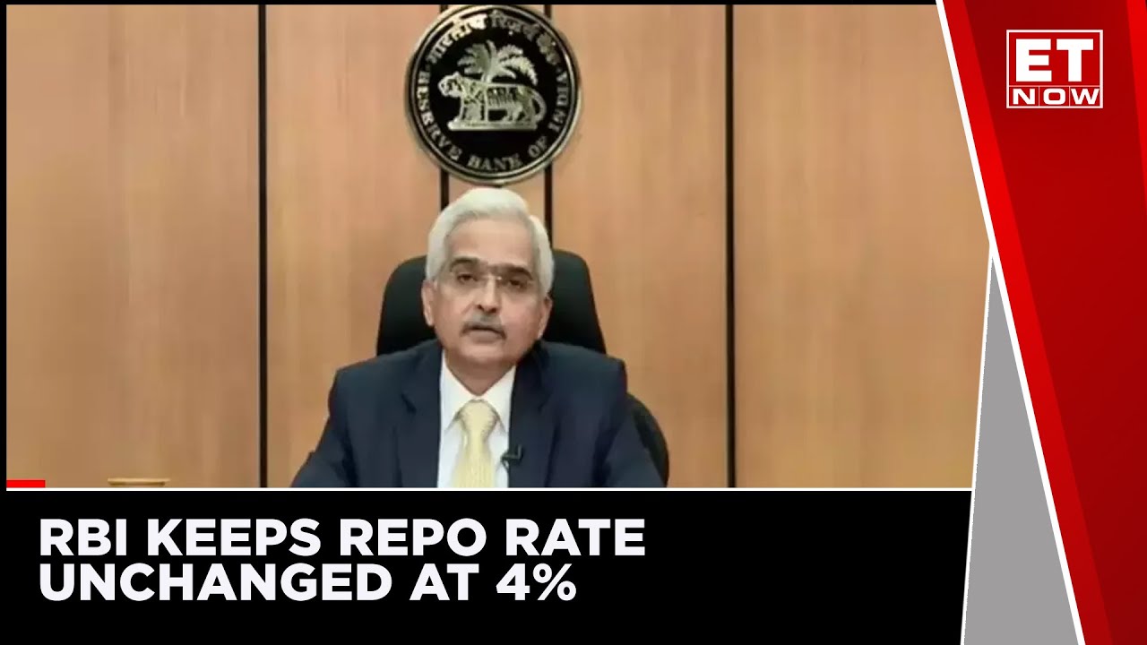 RBI Keeps Repo Rate Unchanged At 4%; Maintains Accommodative Stance | Governor Shaktikanta Das