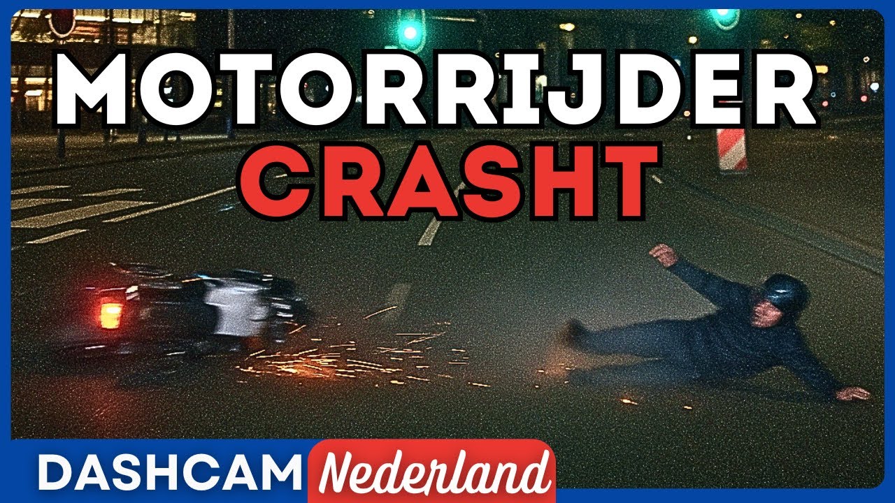 Motorrijder Crasht! | Dashcam Nederland | Aflevering 25
