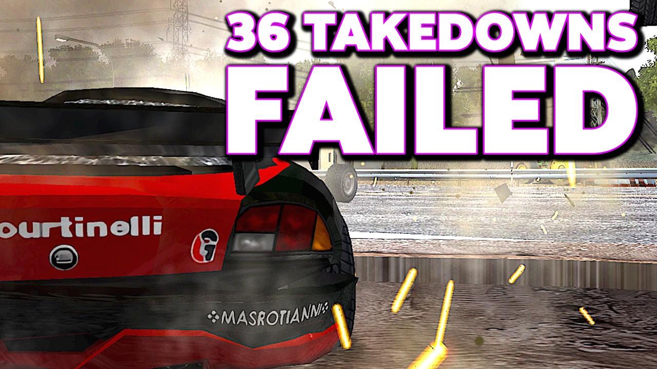Can't to Beat 36 Takedown from last Video [5 attempts] | Burnout 3 Challenge