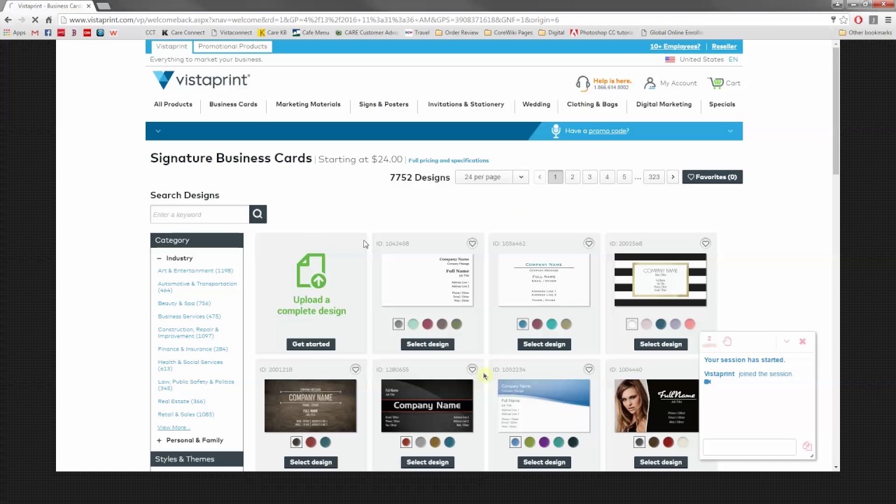 Cimpress Investor Day 2016 Vistaprint CoBrowsing