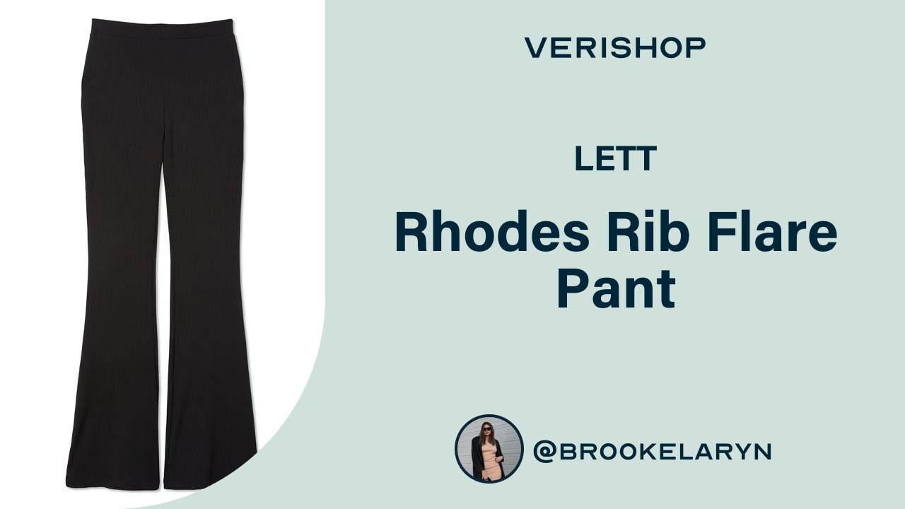 LETT Rhodes Rib Flare Pant Review