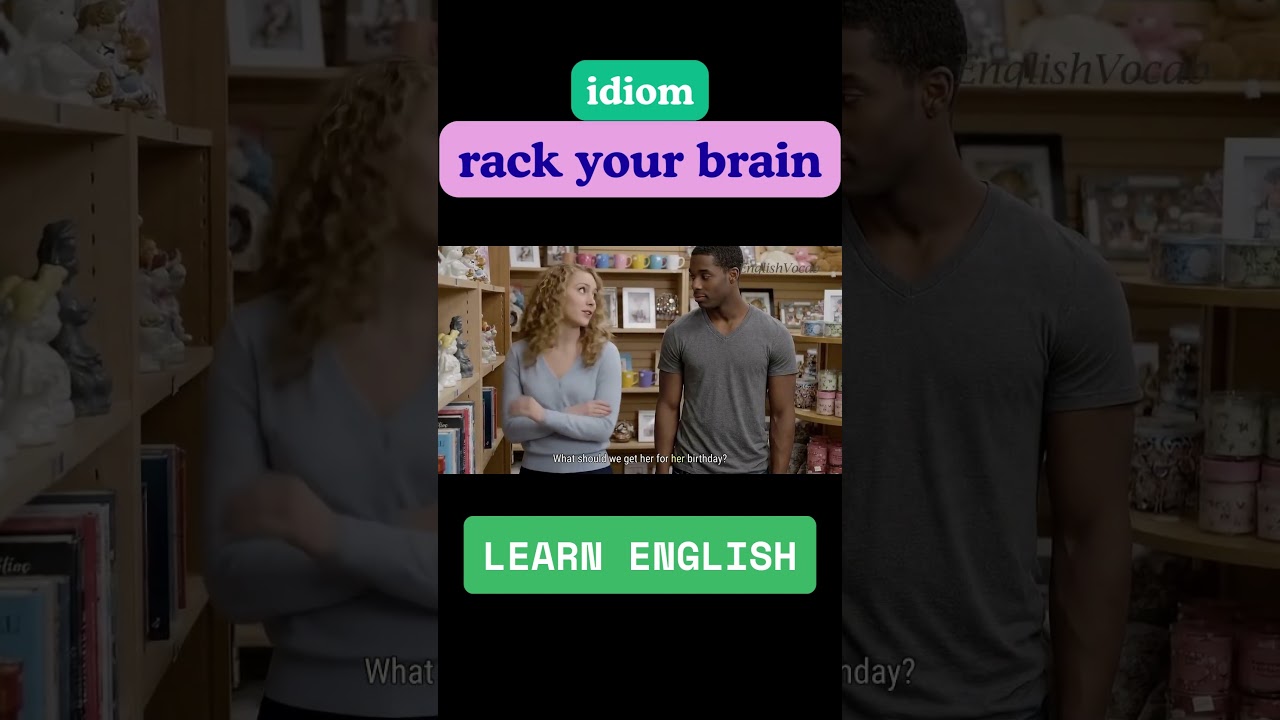 rack your brain | idiom | English Vocabulary | Meaning | Usage | Pronunciation | Conversation
