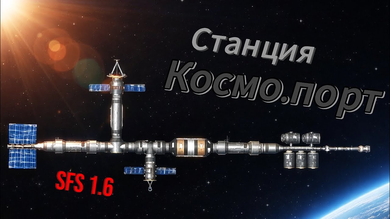 Начало! Построил Космо.порт заправщик.|sFs 1.6|