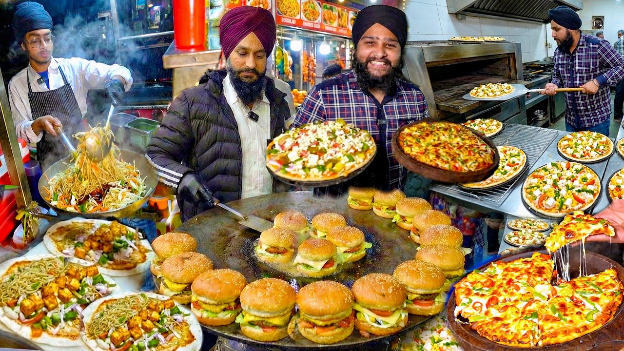 Rs49/- Punjab ProMax Street Food | Sardar Ji Ka Pizzas Burgers & Mexican Italian Food | BRAND FAIL?