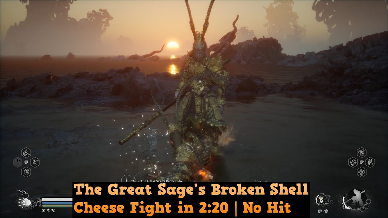 Black Myth: Wukong - The Great Sage's Broken Shell Cheese Fight in 2:20 | No Hit