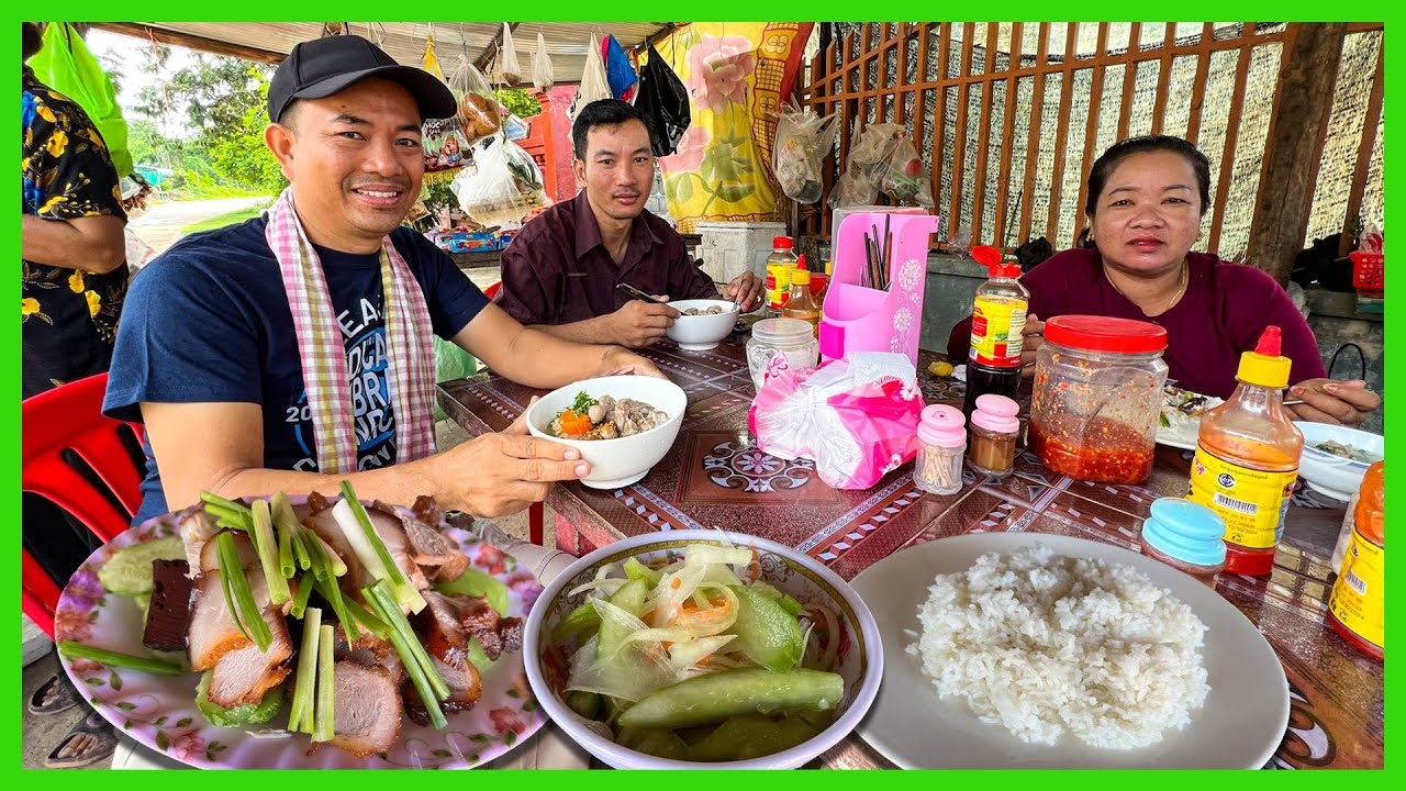 To Phnom Kravanh! Street Food Tour, Breakfast At Pursat, Amazing Street Food At Countryside.