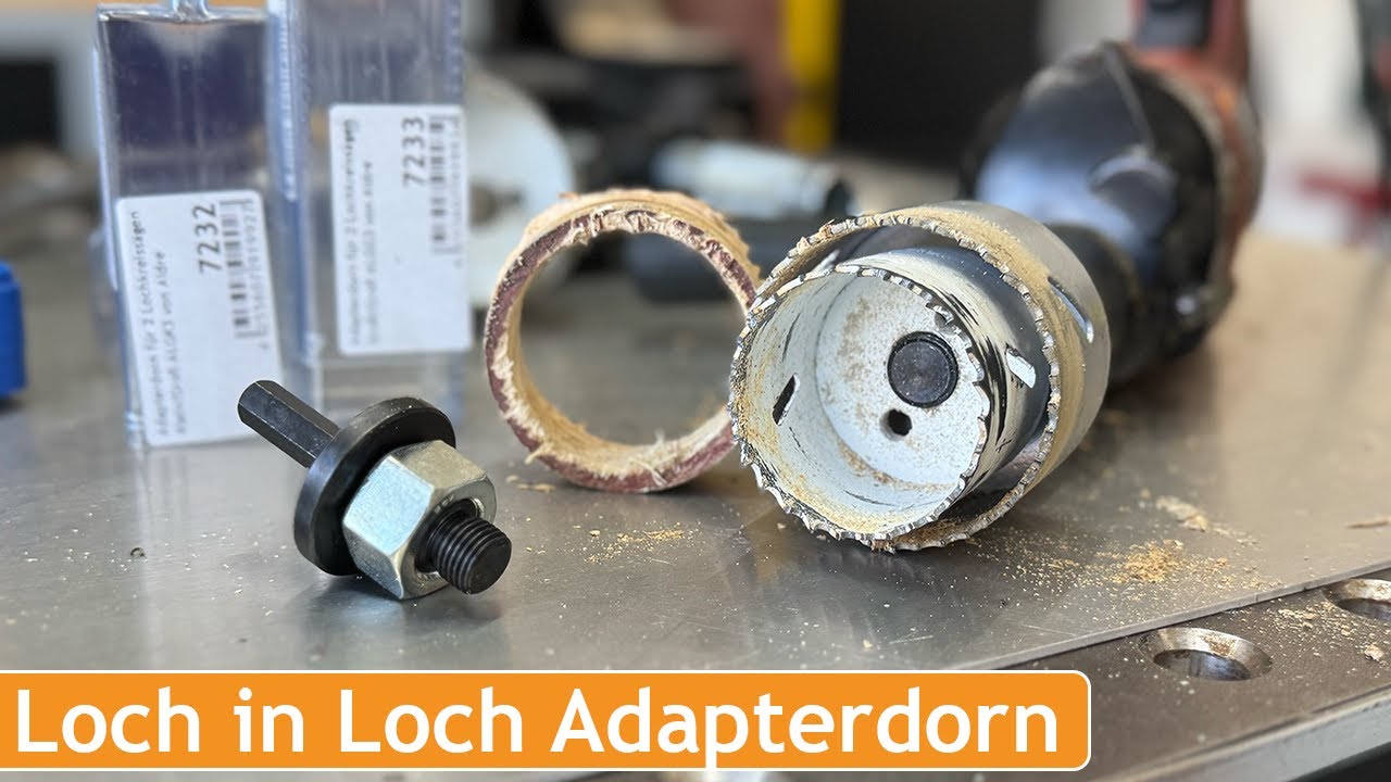 Loch-in-Loch Adapterdorn ALGG3 von Aldre–Lochkreissägen kombinieren leicht gemacht! Made in Germany!