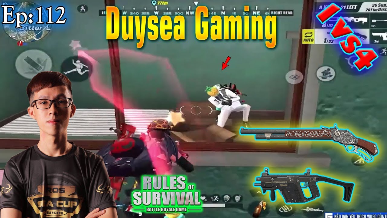 1vs4!!Duysea Gaming Show Handcam,Ros Random Kill,Rules of Survival,Duysea,Loki,Morad|| EP:112