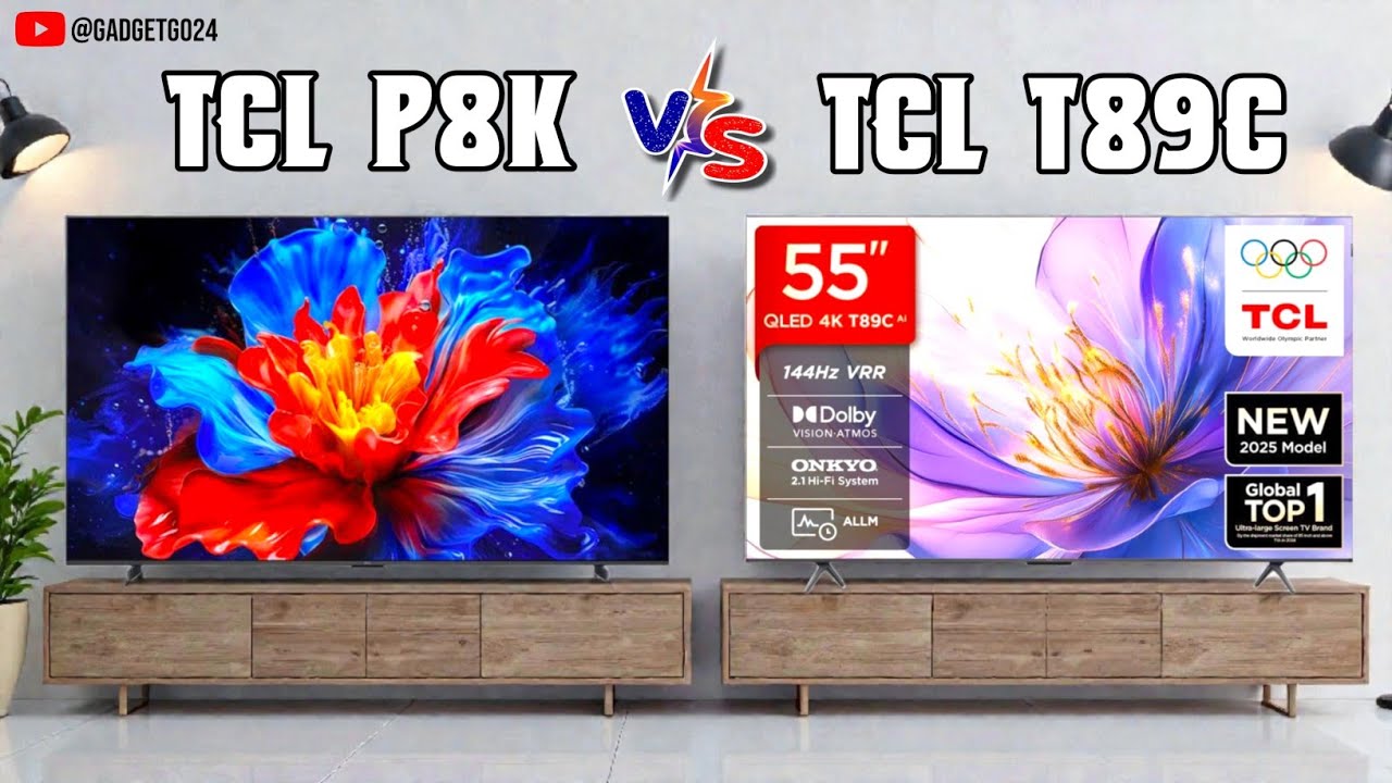 TCL P8K 55″ vs TCL T89C 55″ | Best 4K QLED Smart TV Comparison 2026
