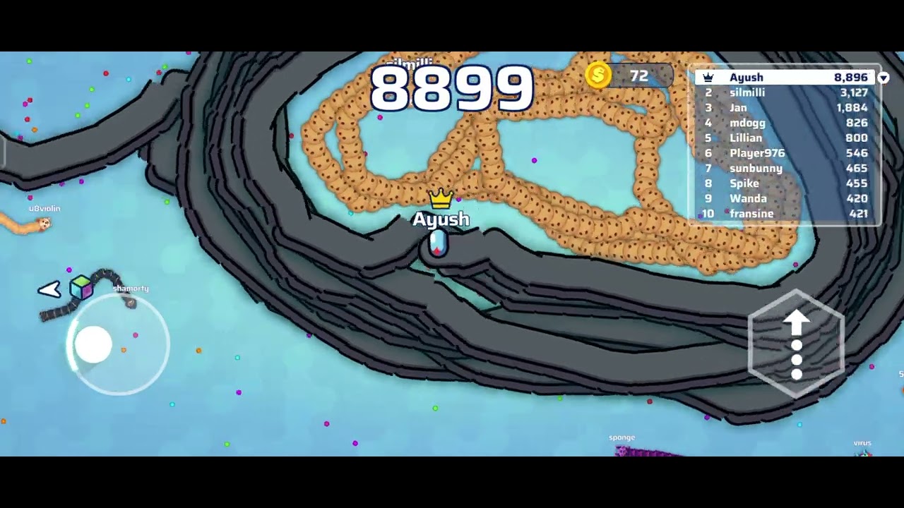 New Video Worms Zone #viral #gaming #shortvideos #viralvideo #games #funny #wormszoneio #wormszone 