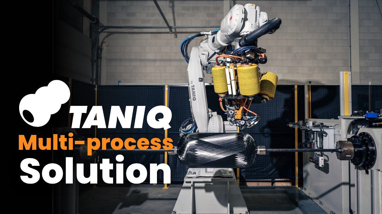 Combine Filament Winding, AFP & Rubber winding in One Software & One Robotic cell | TANIQ